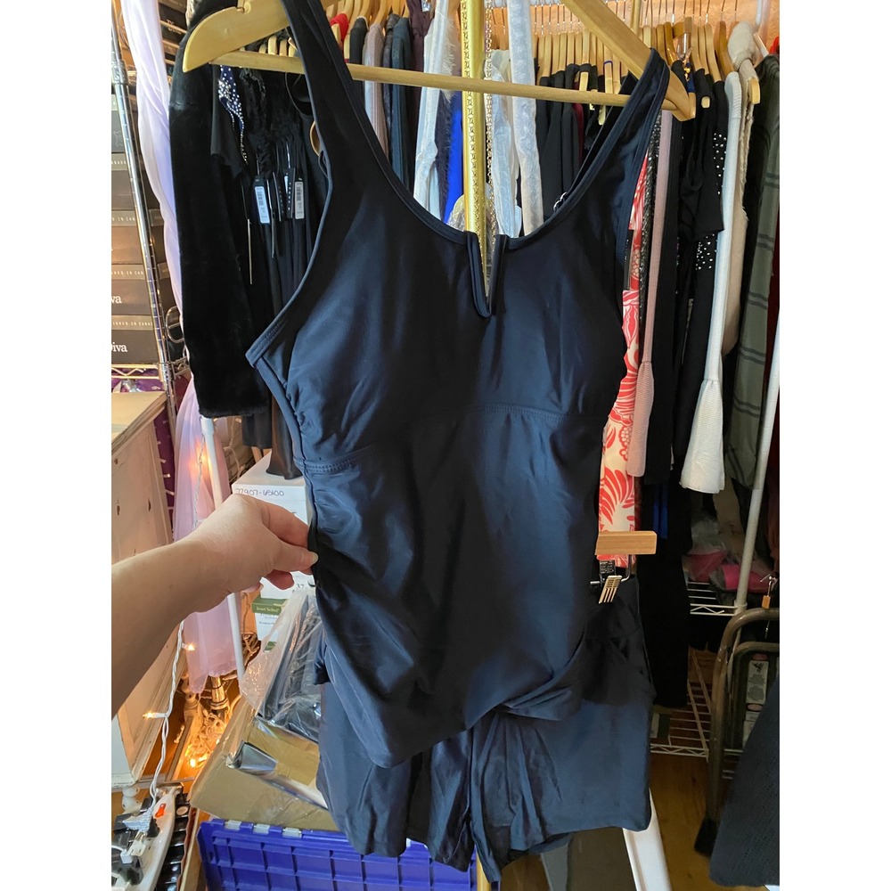 Talisea Black Swimsuit Set Tankini and Shorts Womens Size Medium Black - Picture 6 of 6